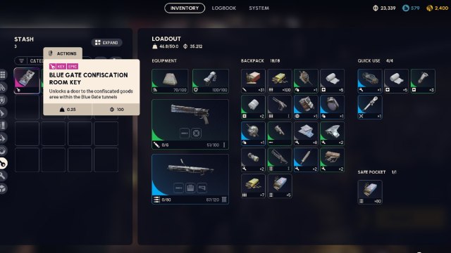 The blue gate confiscation room key in ARC Raiders