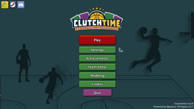 The Clutchtime Title Screen
